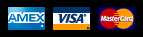 We accept AMEX, VISA & MasterCard